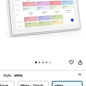 White Digital Planner Board